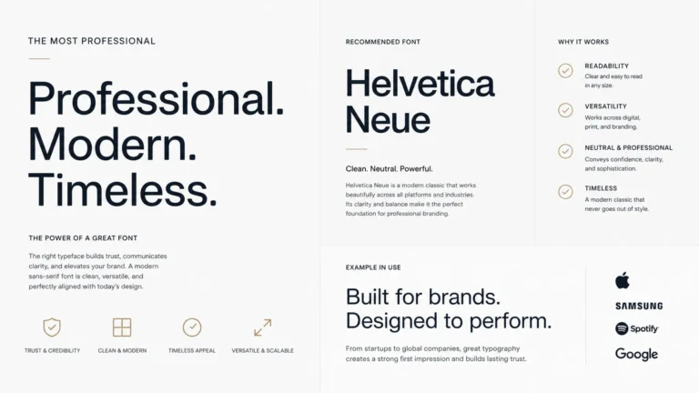 What Is the Most Professional Font