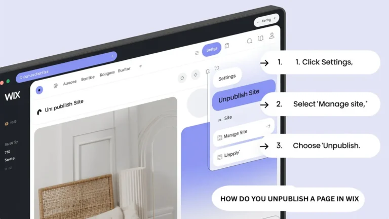 how do you unpublish a page in wix